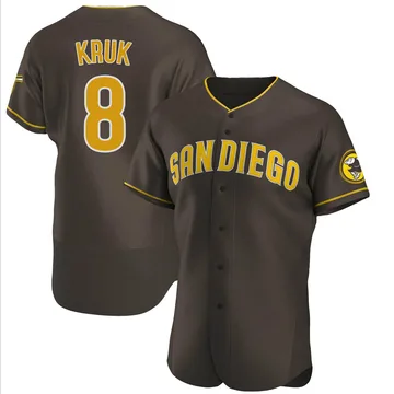 John Kruk Men's San Diego Padres Authentic Road Jersey - Brown