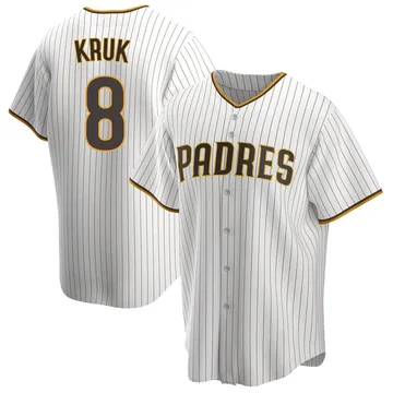 John Kruk Men's San Diego Padres Replica Home Jersey - White/Brown