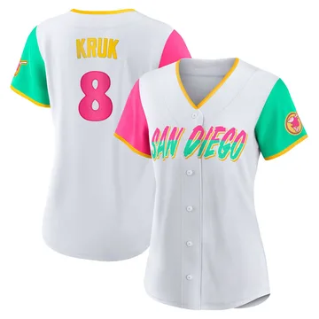 John Kruk Women's San Diego Padres Authentic 2022 City Connect Jersey - White