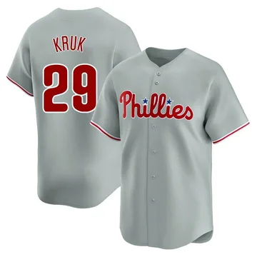 John Kruk Youth Philadelphia Phillies Limited Away Jersey - Gray