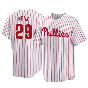 John Kruk Youth Philadelphia Phillies Replica 2022 World Series Home Jersey - White