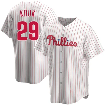 John Kruk Youth Philadelphia Phillies Replica Home Jersey - White