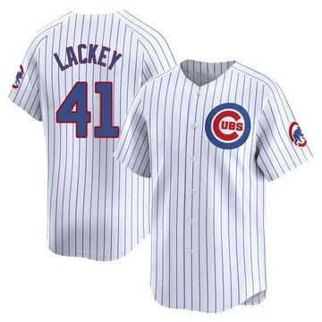 John Lackey Men's Chicago Cubs Limited Home Jersey - White