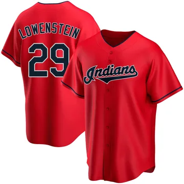 John Lowenstein Youth Cleveland Guardians Replica Alternate Jersey - Red