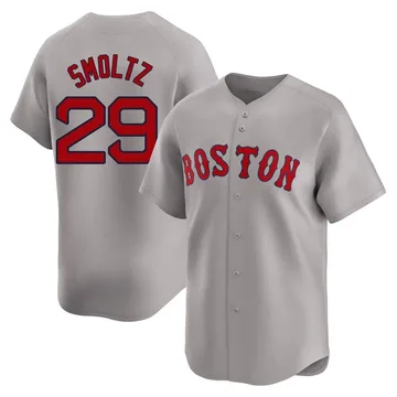 John Smoltz Men's Boston Red Sox Limited Away Jersey - Gray