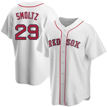 John Smoltz Men's Boston Red Sox Replica Home Jersey - White