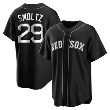 John Smoltz Youth Boston Red Sox Replica Jersey - Black/White