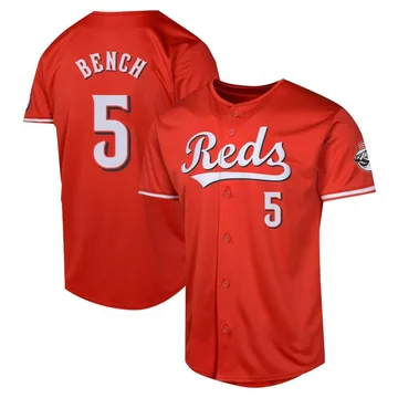 Johnny Bench Men's Cincinnati Reds Limited Alternate Jersey - Red