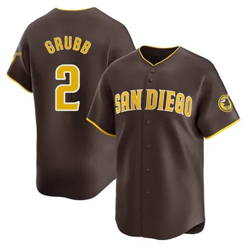 Johnny Grubb Men's San Diego Padres Limited Away Jersey - Brown