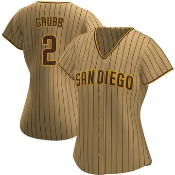 Johnny Grubb Women's San Diego Padres Replica Alternate Jersey - Tan/Brown