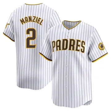 Johnny Manziel Men's San Diego Padres Limited Home Jersey - White