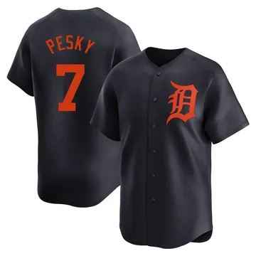 Johnny Pesky Men's Detroit Tigers Limited Alternate Jersey - Navy