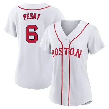 Johnny Pesky Women's Boston Red Sox Authentic 2021 Patriots' Day Jersey - White