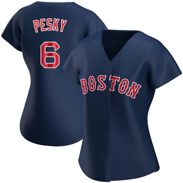 Johnny Pesky Women's Boston Red Sox Authentic Alternate Jersey - Navy