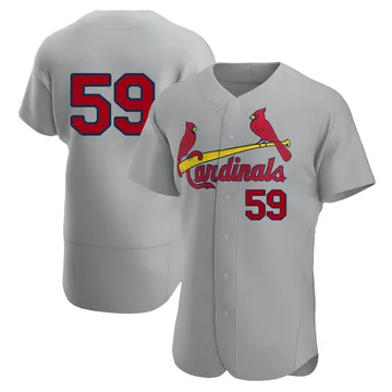 JoJo Romero Men's St. Louis Cardinals Authentic Road Jersey - Gray