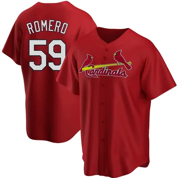 JoJo Romero Men's St. Louis Cardinals Replica Alternate Jersey - Red