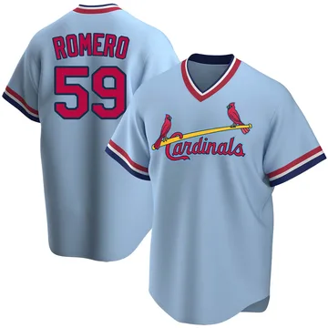 JoJo Romero Men's St. Louis Cardinals Replica Road Cooperstown Collection Jersey - Light Blue