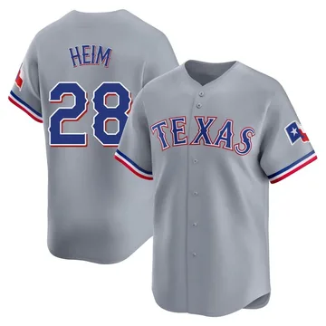 Jonah Heim Youth Texas Rangers Limited Away Jersey - Gray