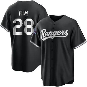 Jonah Heim Youth Texas Rangers Replica Black 2023 World Series Champions Jersey - White