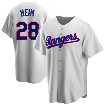 Jonah Heim Youth Texas Rangers Replica Home Cooperstown Collection Jersey - White