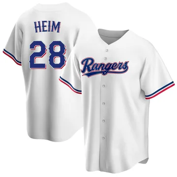 Jonah Heim Youth Texas Rangers Replica Home Jersey - White