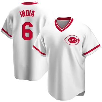 Jonathan India Men's Cincinnati Reds Replica Home Cooperstown Collection Jersey - White