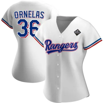 Jonathan Ornelas Women's Texas Rangers Authentic Home 2023 World Series Jersey - White