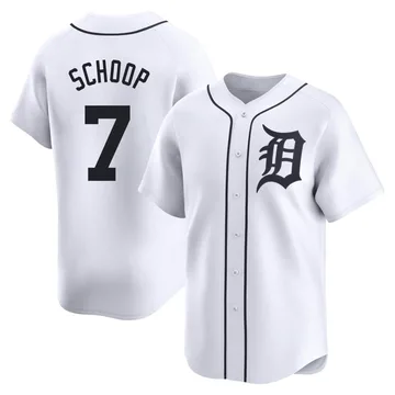 Jonathan Schoop Men's Detroit Tigers Limited Home Jersey - White