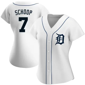 Jonathan Schoop Women's Detroit Tigers Authentic Home Jersey - White