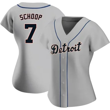 Jonathan Schoop Women's Detroit Tigers Authentic Road Jersey - Gray