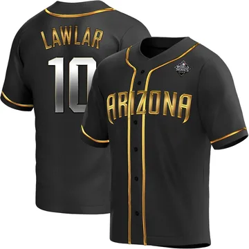 Jordan Lawlar Youth Arizona Diamondbacks Replica Alternate 2023 World Series Jersey - Black Golden