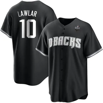 Jordan Lawlar Youth Arizona Diamondbacks Replica Black 2023 World Series Jersey - White