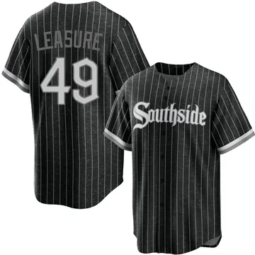 Jordan Leasure Men's Chicago White Sox Replica 2021 City Connect Jersey - Black