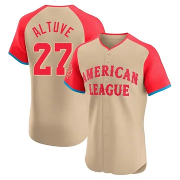 Jose Altuve Men's Houston Astros Elite American League 2024 All-Star Game Jersey - Cream