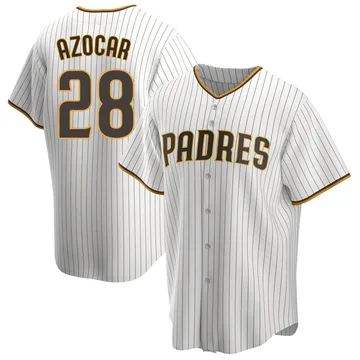 Jose Azocar Men's San Diego Padres Replica Home Jersey - White/Brown