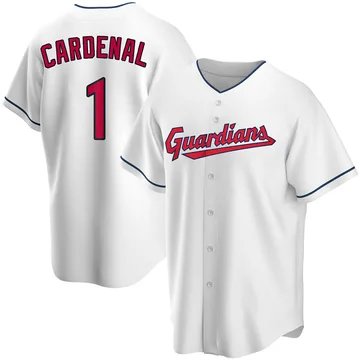 Jose Cardenal Men's Cleveland Guardians Replica Home Jersey - White