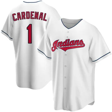 Jose Cardenal Men's Cleveland Guardians Replica Home Jersey - White