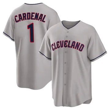 Jose Cardenal Men's Cleveland Guardians Replica Road Jersey - Gray