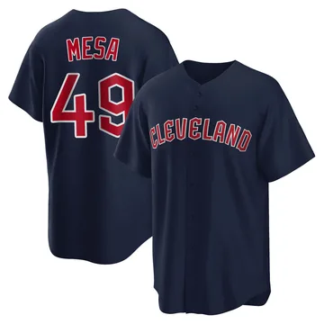 Jose Mesa Men's Cleveland Guardians Replica Alternate Jersey - Navy