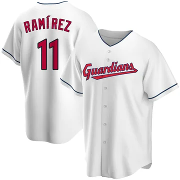 Jose Ramirez Men's Cleveland Guardians Replica Home Jersey - White