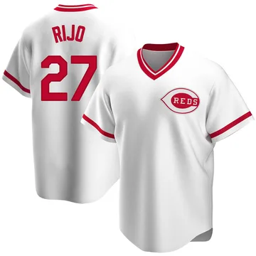 Jose Rijo Men's Cincinnati Reds Replica Home Cooperstown Collection Jersey - White