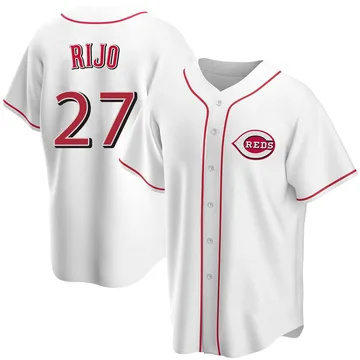 Jose Rijo Men's Cincinnati Reds Replica Home Jersey - White