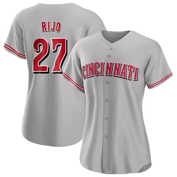 Jose Rijo Women's Cincinnati Reds Authentic Road Jersey - Gray