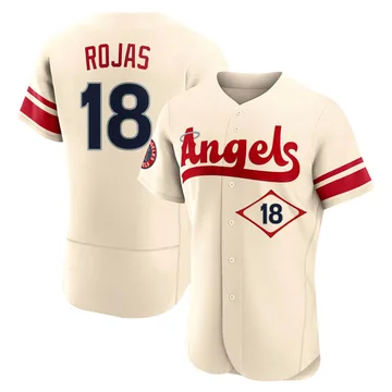 Jose Rojas Men's Los Angeles Angels Authentic 2022 City Connect Jersey - Cream