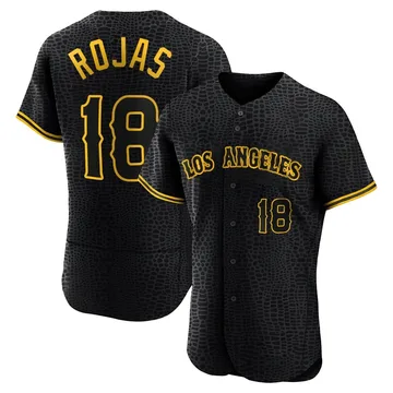 Jose Rojas Men's Los Angeles Angels Authentic Snake Skin City Jersey - Black