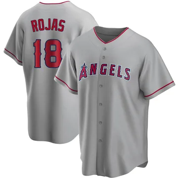 Jose Rojas Men's Los Angeles Angels Replica Silver Road Jersey