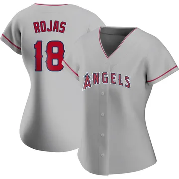 Jose Rojas Women's Los Angeles Angels Authentic Silver Road Jersey