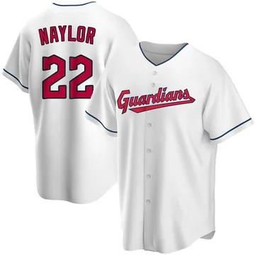 Josh Naylor Men's Cleveland Guardians Replica Home Jersey - White