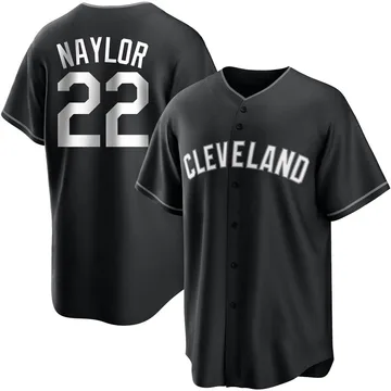 Josh Naylor Men's Cleveland Guardians Replica Jersey - Black/White