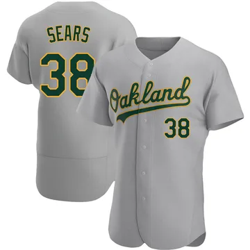 JP Sears Men's Oakland Athletics Authentic Road Jersey - Gray